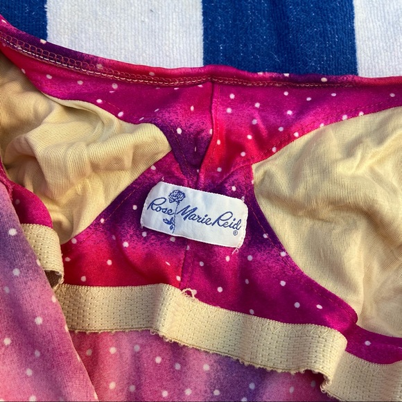 Polka Dot Pinup Retro Vintage Swimsuit 12 M L - Picture 5 of 8